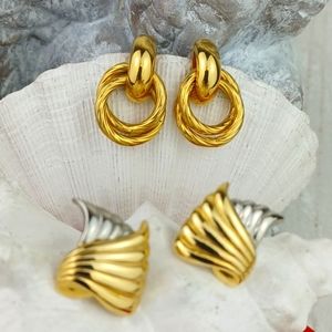 Gold & Silver Tone Super Cute Earrings Duo